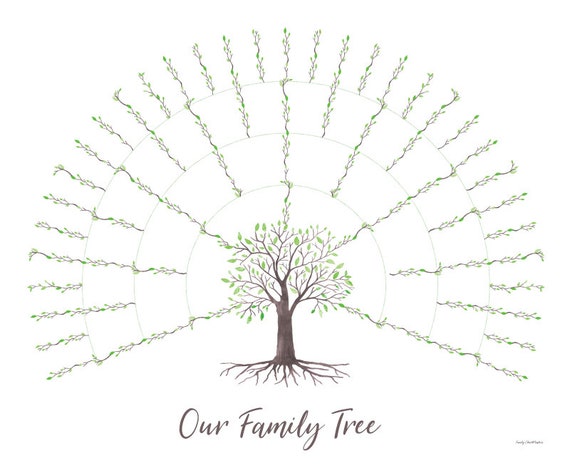 Five Generation Family Tree Chart
