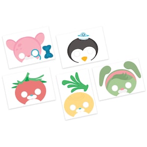 Octonauts DIY Masks. Party pintables. Octonauts printables. Octonauts digital