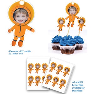 Custom Cake Topper - Personalised, Photo Edited Diving Suit Cake Topper