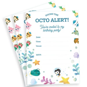 Digital Custom Emailer - Octonauts Birthday Birthday Invite