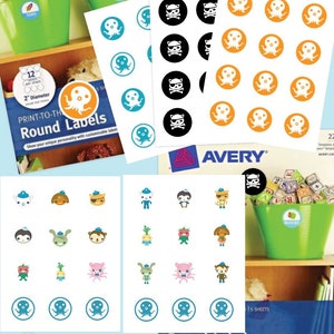Octonauts Variety Stickers - DIY Print- Digital Files - Avery22817