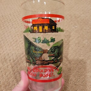 Vintage Budweiser Chamelon Glass