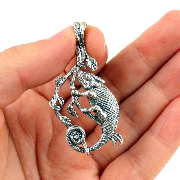 Lizard Pendant Made Of Sterling Silver