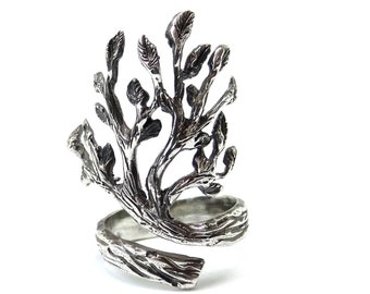 Sterling Silver Tree of Life Ring, Tree of Life Jewelry, Tree Ring