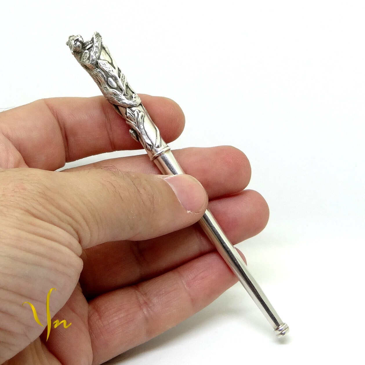 Silver Cigarette Holder With Cat Cigarrette Holder for Slim Etsy