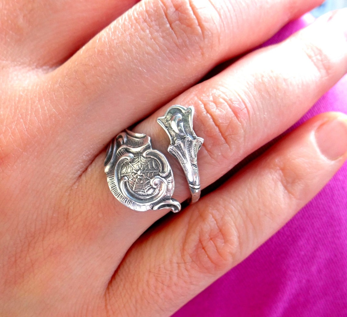 Spider Ring Spoon Ring 925 Sterling Silver Ring Solid Silver Etsy