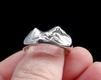 Sterling Silver Ring, Biblical Mount Ararat, Handmade Armenian Jewelry, Nature Jewelry, Nature Ring, Mountain Ring
