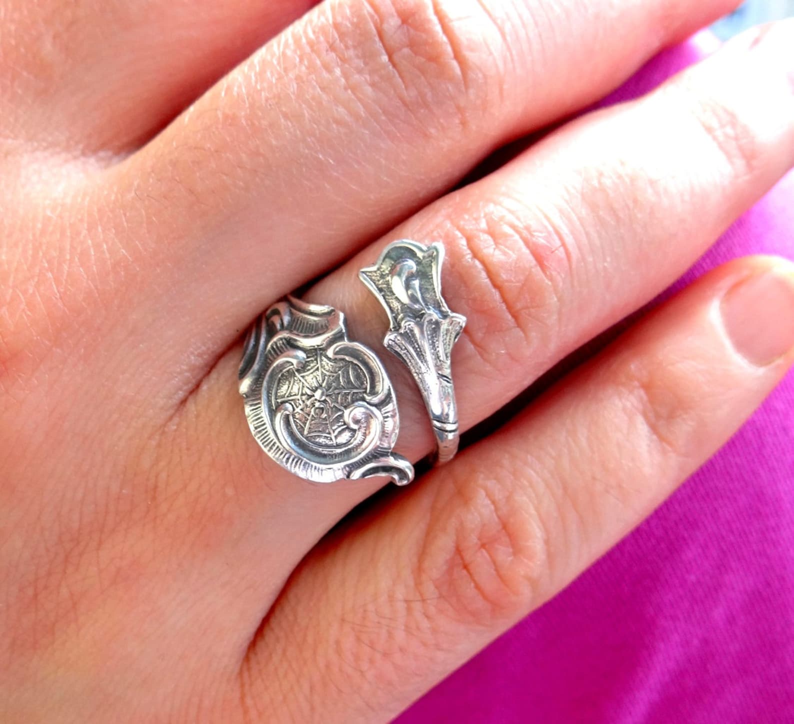Spoon Ring Sterling Silver Ring Silver Spoon Jewelry Unique Etsy