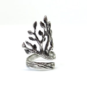 Sterling Silver Tree of Life Ring, Tree of Life Jewelry, Tree Ring image 6