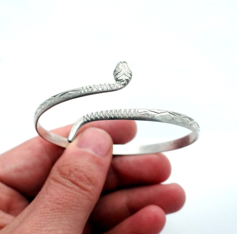 Snake Bracelet Silver Snake Bracelets Snake Wrap Bracelet Etsy