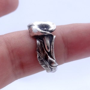 Calla Lily Ring, Sterling Silver Spoon Ring, Reed & Barton Harlequin ...