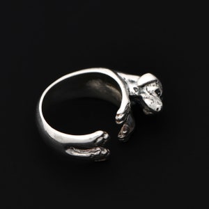 Great Dane Ring, Sterling Silver Ring, Great Dane Art, Great Dane Jewelry, Dog Ring, Dog Jewelry, Animal Ring Animal Jewelry Adjustable Ring image 10