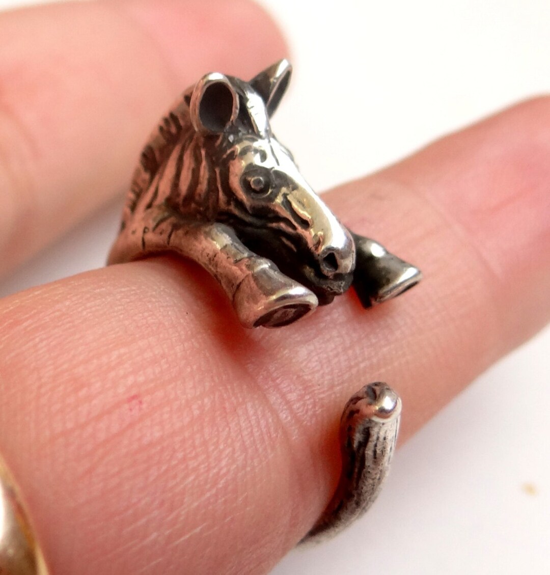 925 Sterling Silver Ring Zebra Ring COOL Animal Ring Best Etsy Australia