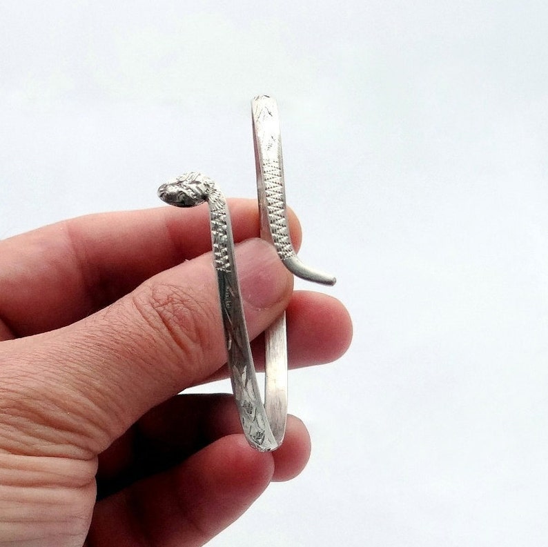 Snake Bracelet Silver Snake Bracelets Snake Wrap Bracelet Etsy