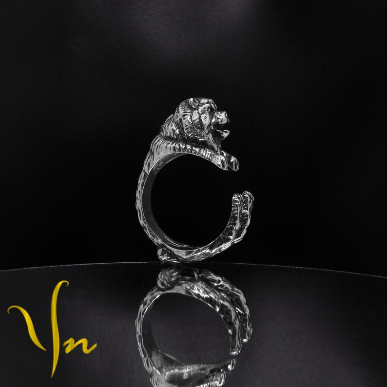 Chow Chow Silver Ring Chow Chow Dog Hnadmade Ring Gift For Animal Lovers Sterling Silver Rings Of Dog Breeds Chow Chow Jewelry