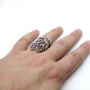 Sterling Silver Tree of Life Ring, Tree of Life Jewelry, Tree Ring image 4