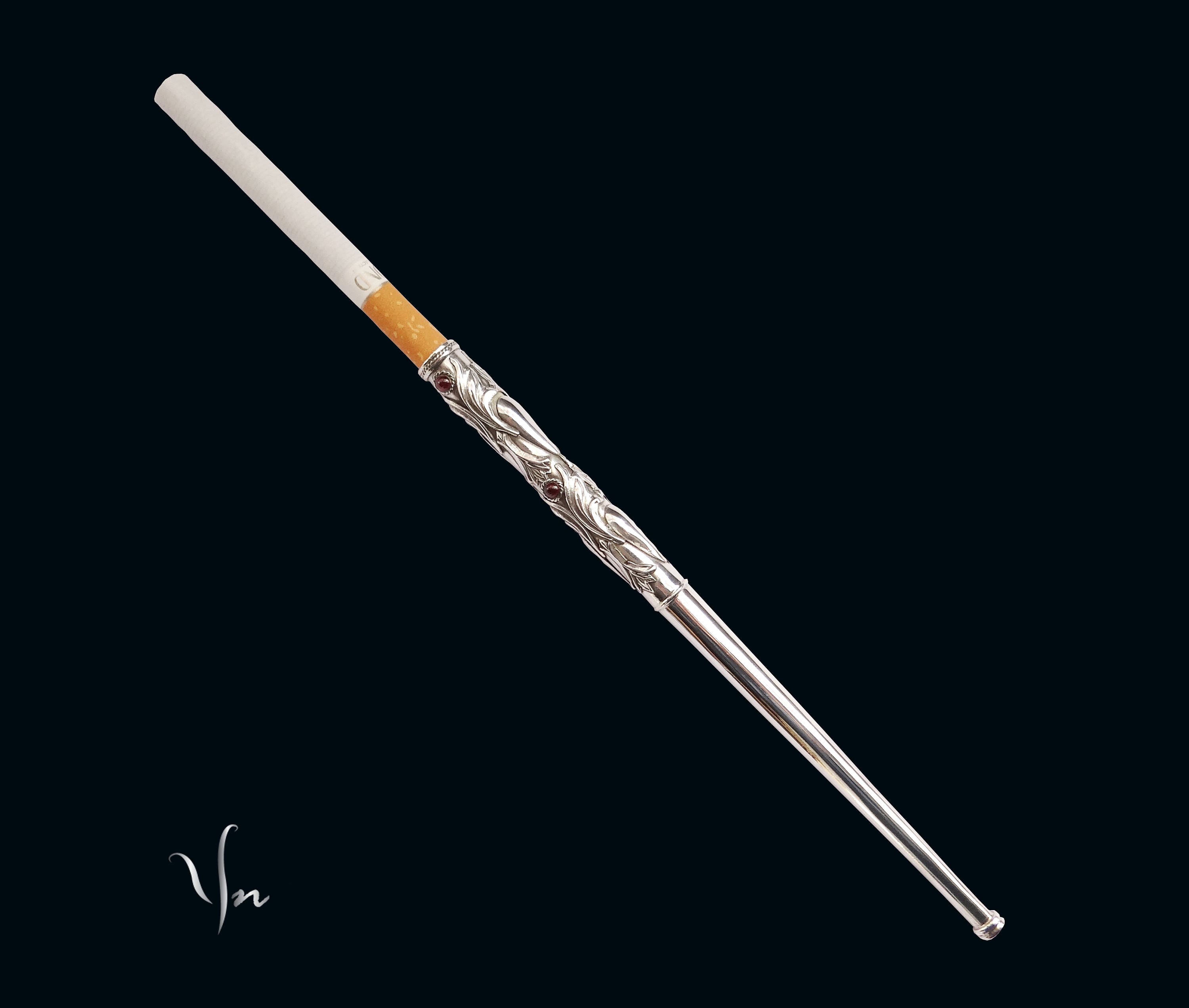 Long Cigarette Holder With Natural Stones for Regular Etsy UK