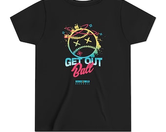 Get Out Ball Youth T-Shirt, Baseball Lifestyle Shirt, Baseball Drip, Boys Baseball Gifts, Baseball Graphic Tee, Homerun Shirt