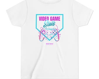 Video Game Stats T-Shirt, Baseball Lifestyle Shirt, Boys Baseball Gifts, Baseball Graphic Tee, Baseball Meme Shirt, Kids Sports Shirts