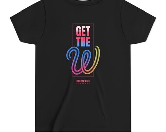 Get the W Youth T-Shirt, Baseball Lifestyle Shirt, Boys Baseball Gifts, Baseball Graphic Tee, Baseball Meme Shirt, Get the Win Kids Shirt