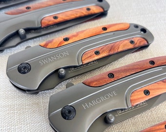 Groomsmen Gift, Personalized Knife, Folding Knife, Gift for Men, Custom Knife, Engraved Pocket Knife, Best Man Gift, Gifts for Dad Fathers