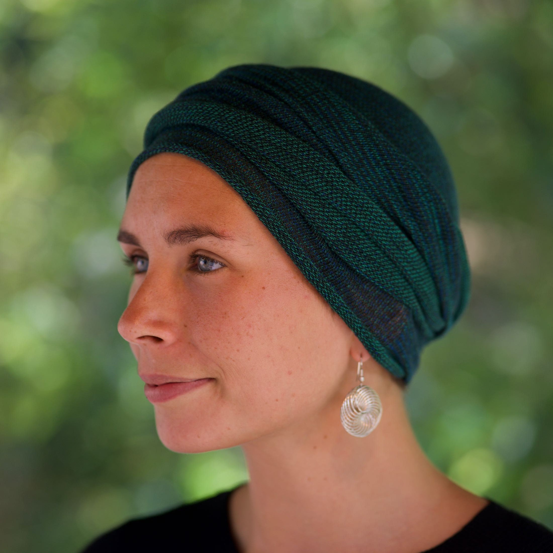 Winter Green Stylish Layered Turban Fashion Faith Chemo Cultural Headpiece NWT il_fullxfull.3536729989_fe75.jpg main image 2