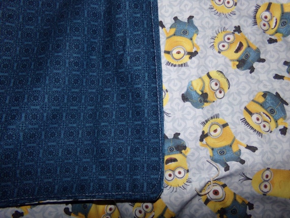 Despicable Me Minions Gru Blue Lightweight Throw Blanket Etsy