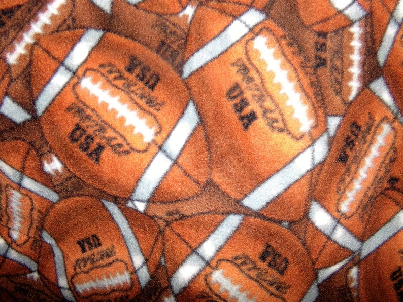 Football USA Handmade Double Fleece Blanket Throw Wrap Sewn Etsy