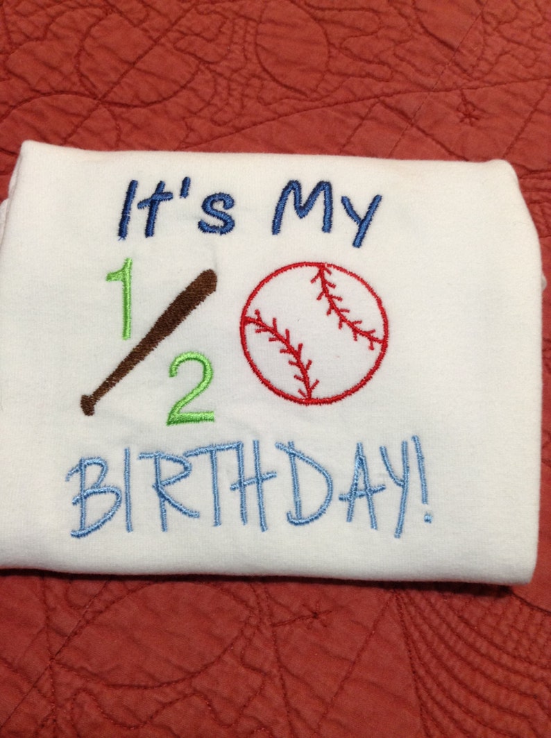 Baseball Birthday Softball Birthday Birthday Half Birthday Child/'s Birthday