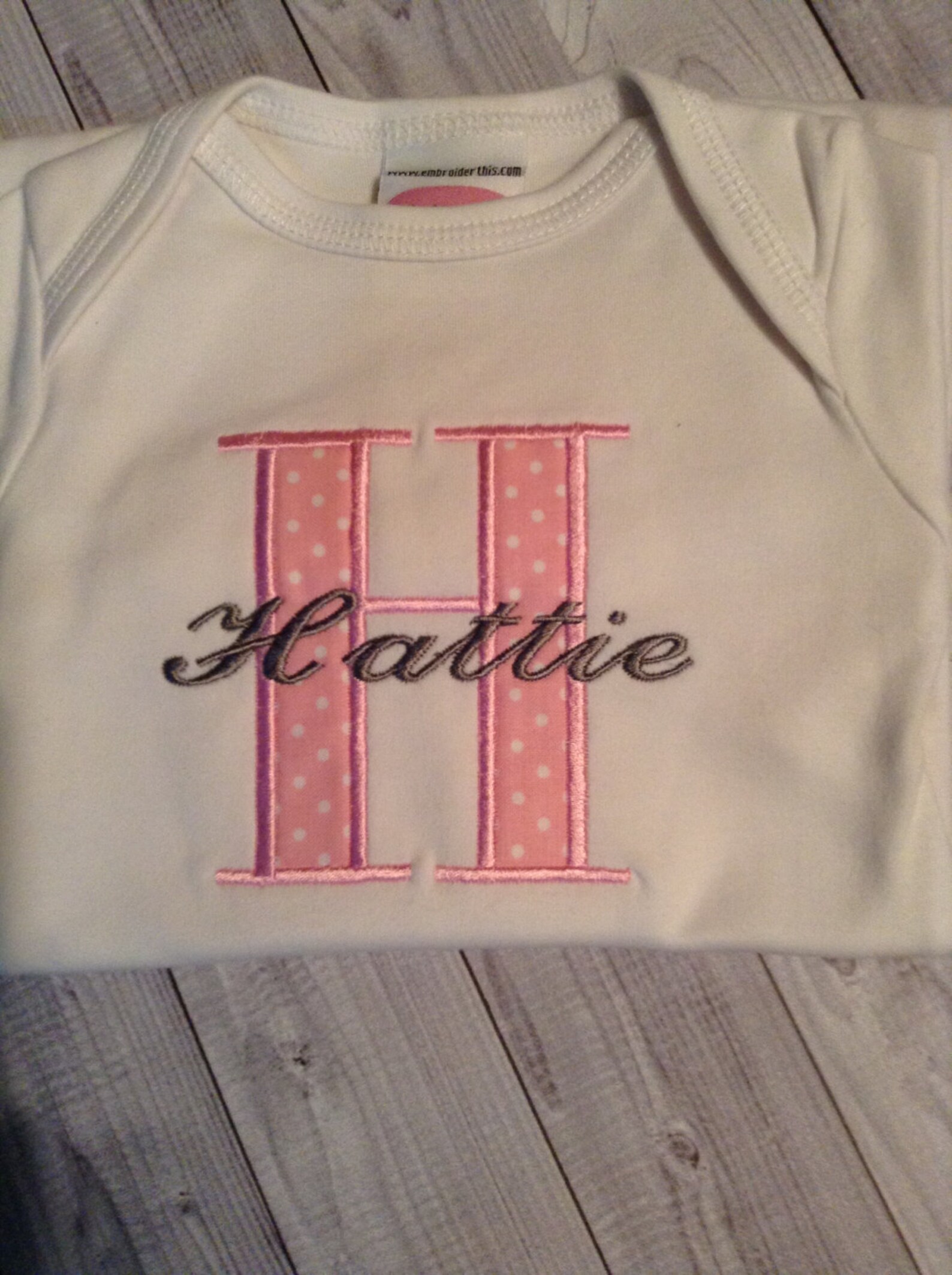 Personalized Baby Gown Baby Gown Initialed Gown Baby Girl Etsy
