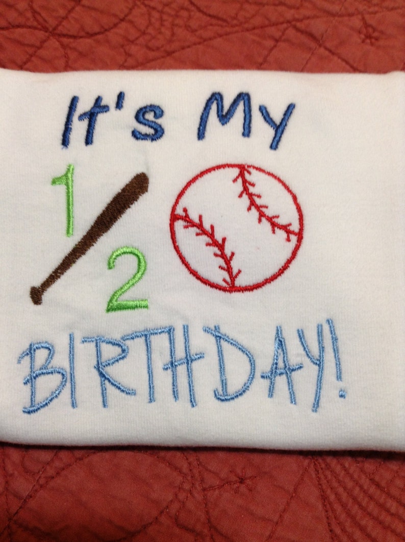 Baseball Birthday Softball Birthday Birthday Half Birthday Child/'s Birthday
