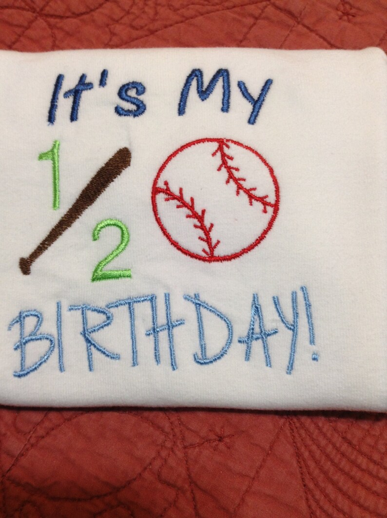 Baseball Birthday Softball Birthday Birthday Half Birthday Child/'s Birthday