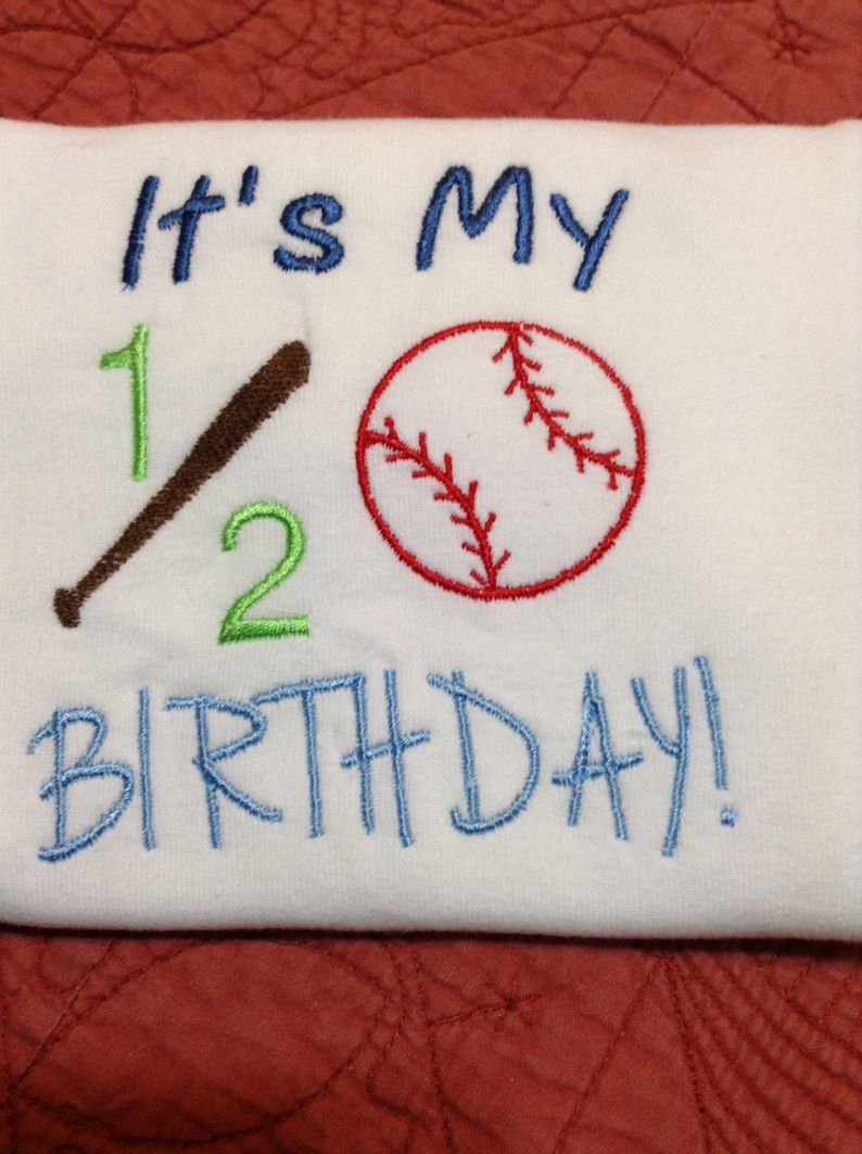 Baseball Birthday Softball Birthday Birthday Half Birthday Child/'s Birthday