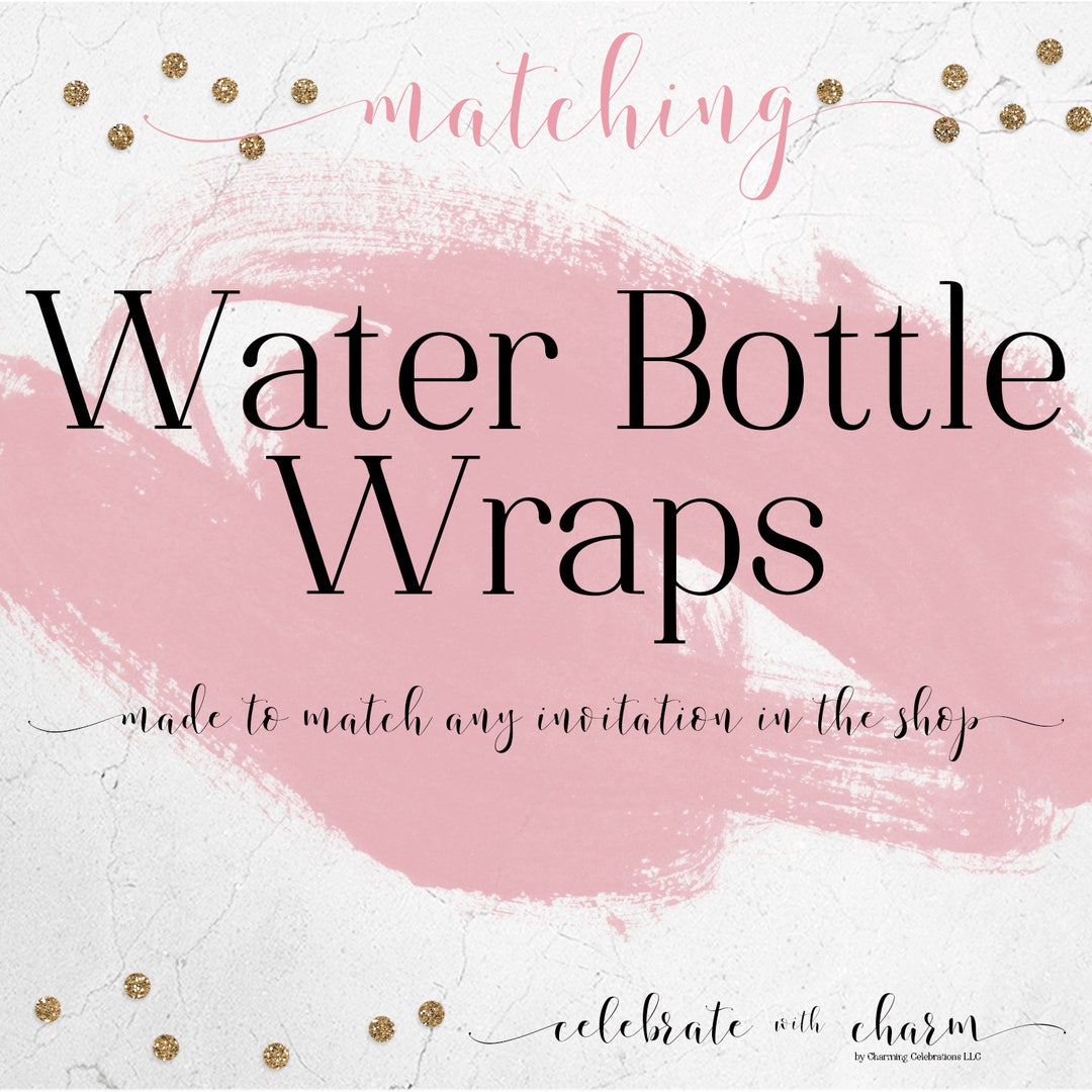 Water Bottle Wraps Printable Matching Add On - Etsy