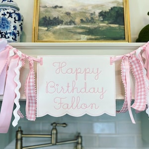 Happy Birthday Scalloped Banner