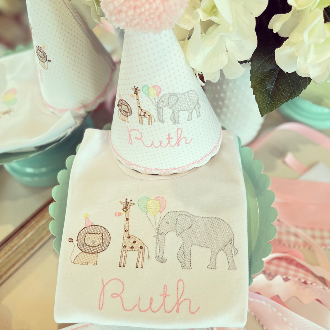 Party Animal Birthday Party Bitty Dot Personalized Hat - Etsy