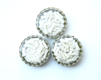 Bottle Cap Magnets - Bones Candy Spinkles - Set of 3