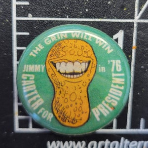 Pulsante della campagna di imitazione autentica di Jimmy Carter Peanut