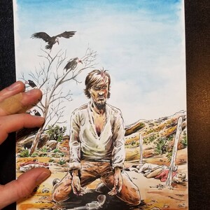 Dead Western original comic illustration