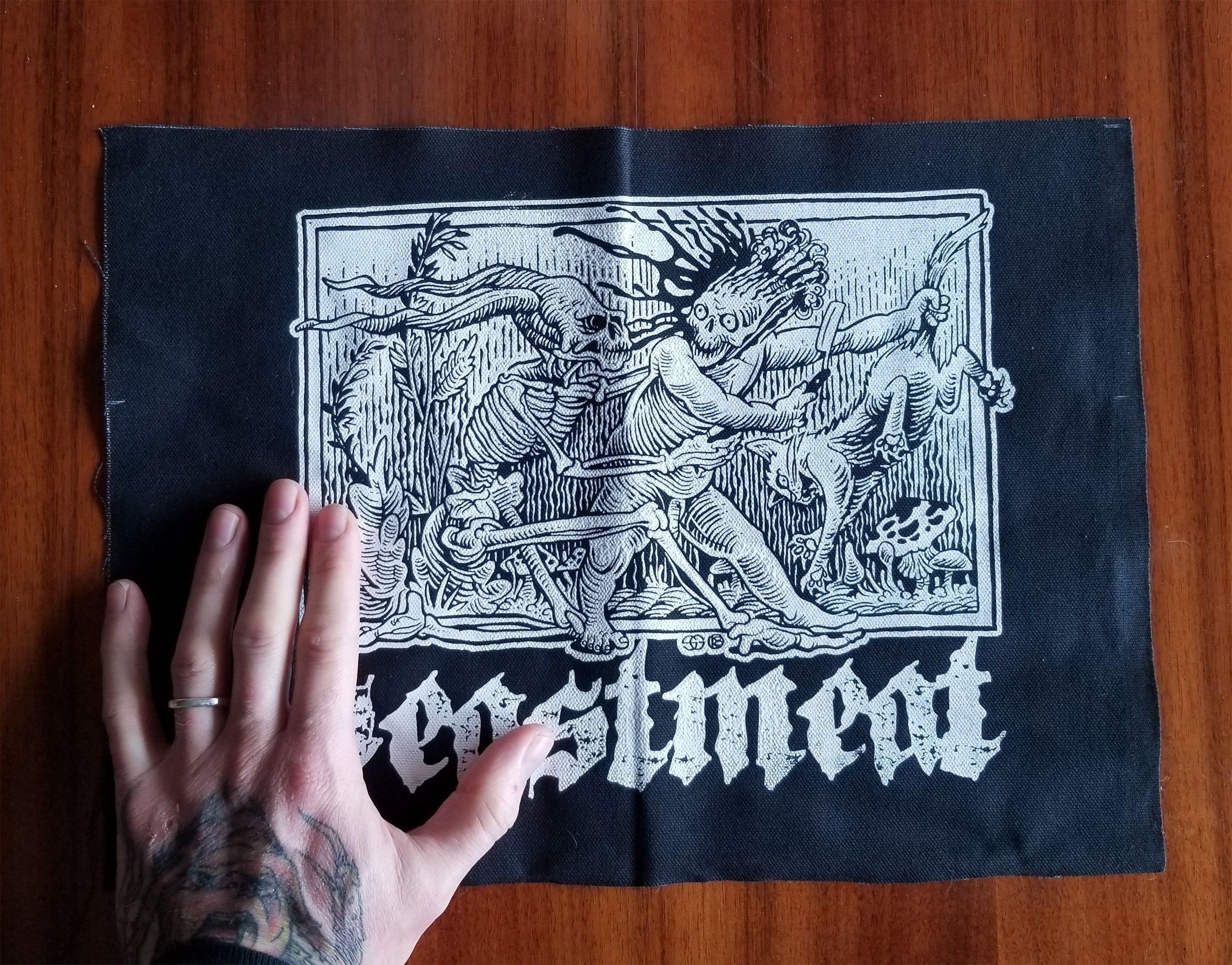 Demonic Sacrifice Black Metal Back Patch Etsy
