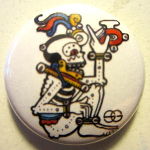 Mayan Death God Button