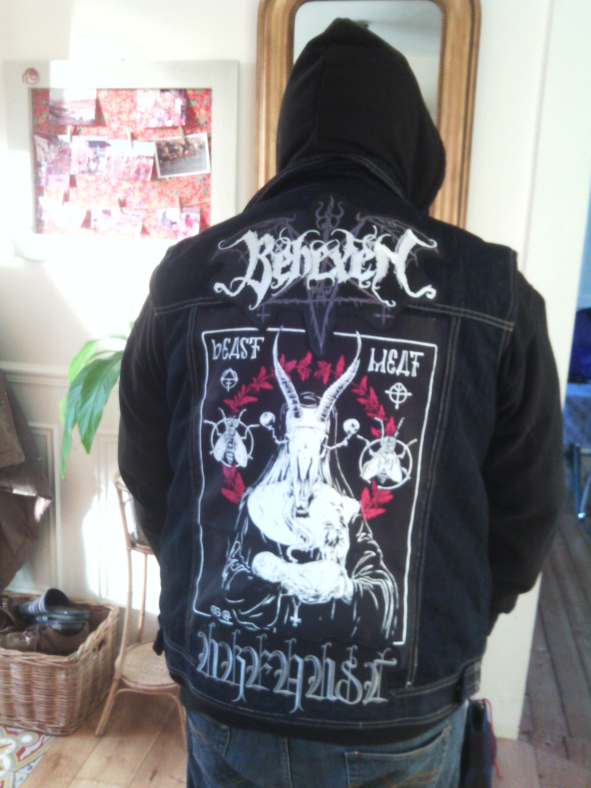 Satanic Goat Nun Black Metal Back Patch Etsy Australia
