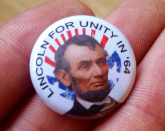 Abraham Lincoln Genuine Imitation Campaign Button