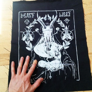 Satanic Goat Nun Black Metal Back Patch