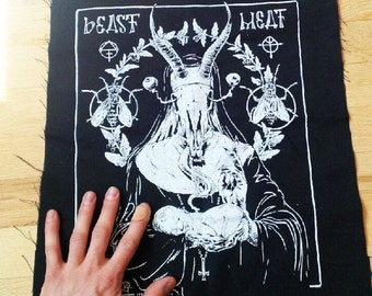 Satanic Goat Nun Black Metal Back Patch