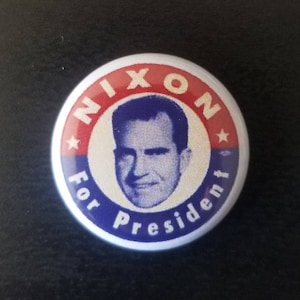Pulsante della campagna di imitazione autentica di Richard Nixon
