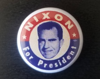 Richard Nixon Genuine Imitation Campaign Button