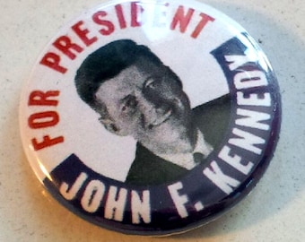 John F. Kennedy Genuine Imitation Campaign Button