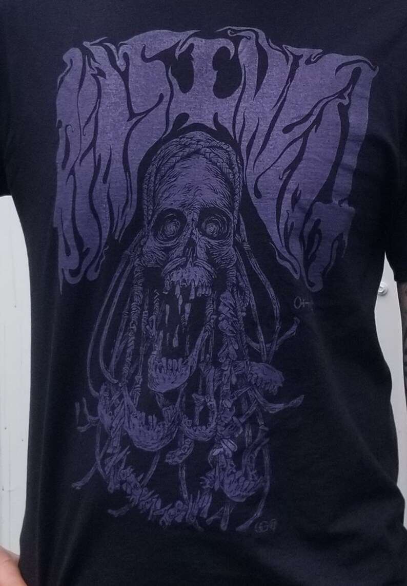Occult Skull Ancestor Black Sabbath Purple Metal Shirt - Etsy
