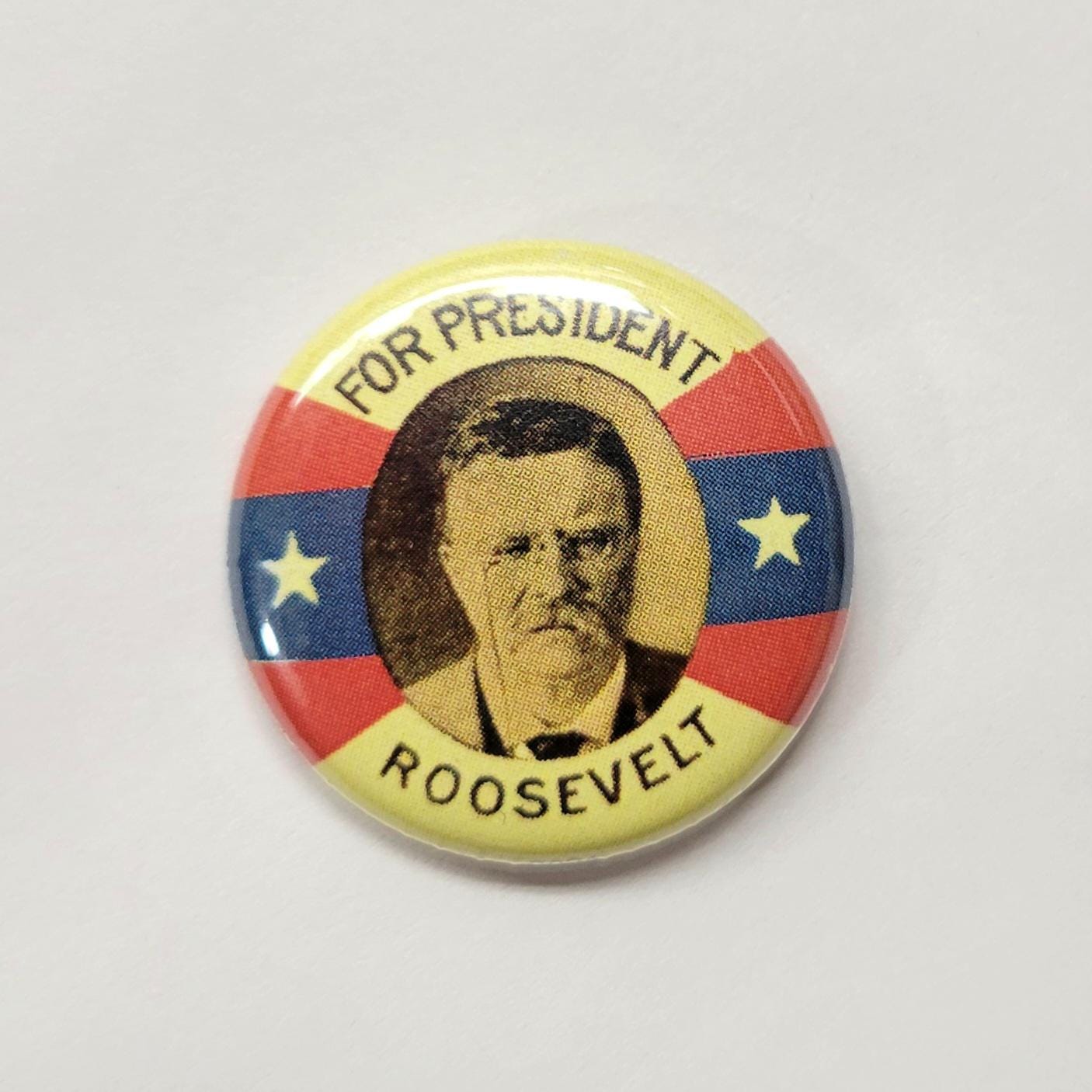 Theodore Teddy Roosevelt Replica Campaign Button - Etsy